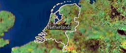 Holandsko - mapa